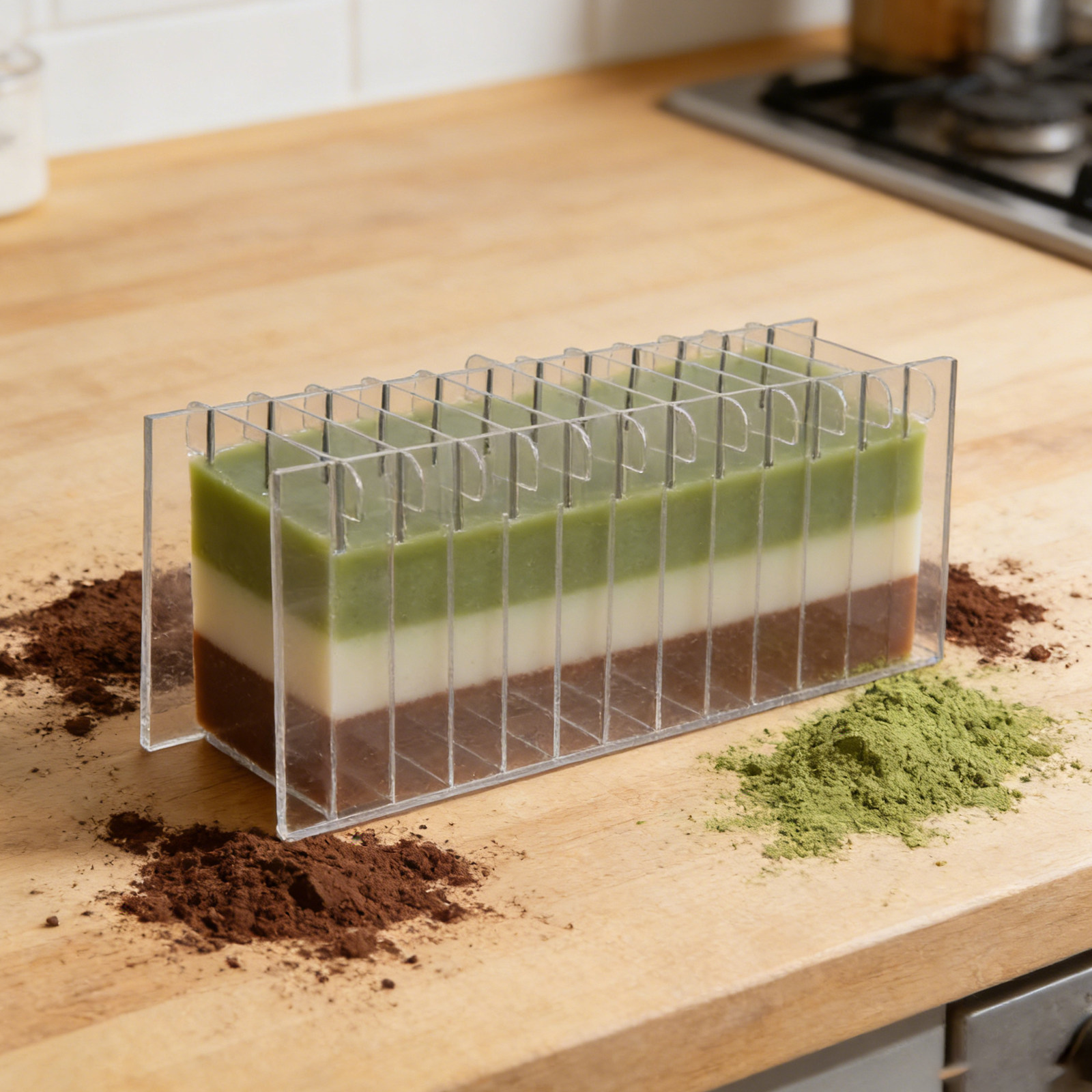 Soap Making Kit For Beginners - Acryl zeepverdelerbord voor siliconen mal, transparant,