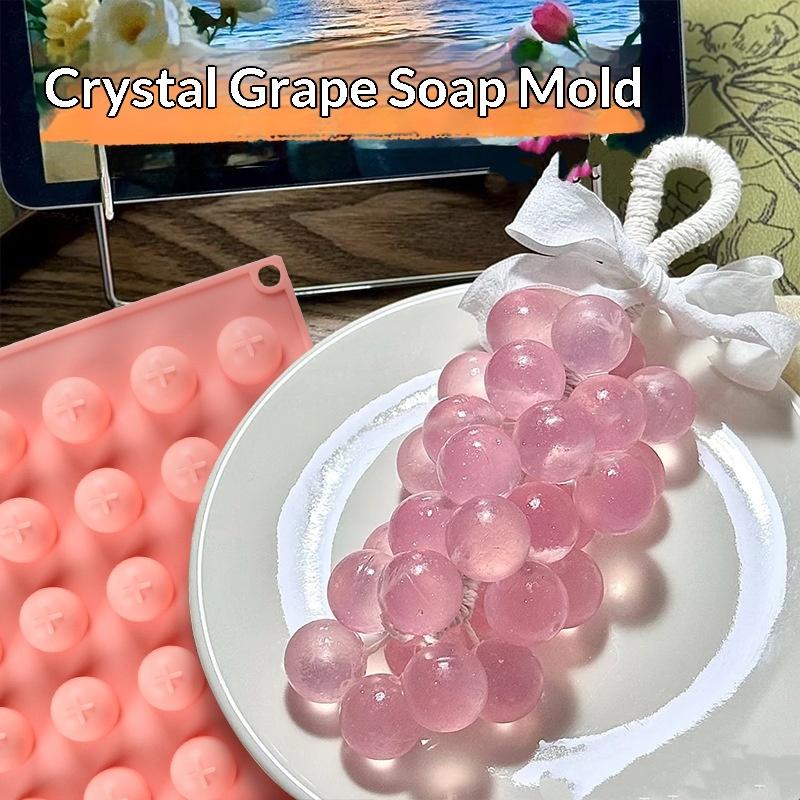 Soap Making Kit For Beginners - Siliconen druivenbolvormen, makkelijk te ontvormen, antiaanbakvorm