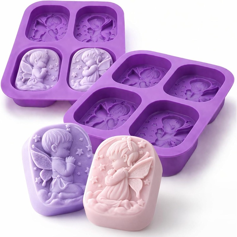 Soap Making Instructions - Engel siliconen mal voor zeep maken,