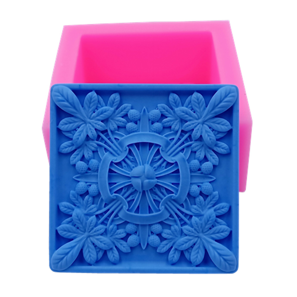 Soap Making Instructions - Vierkante Ontwerp Zeep Mallen Bloem Siliconen