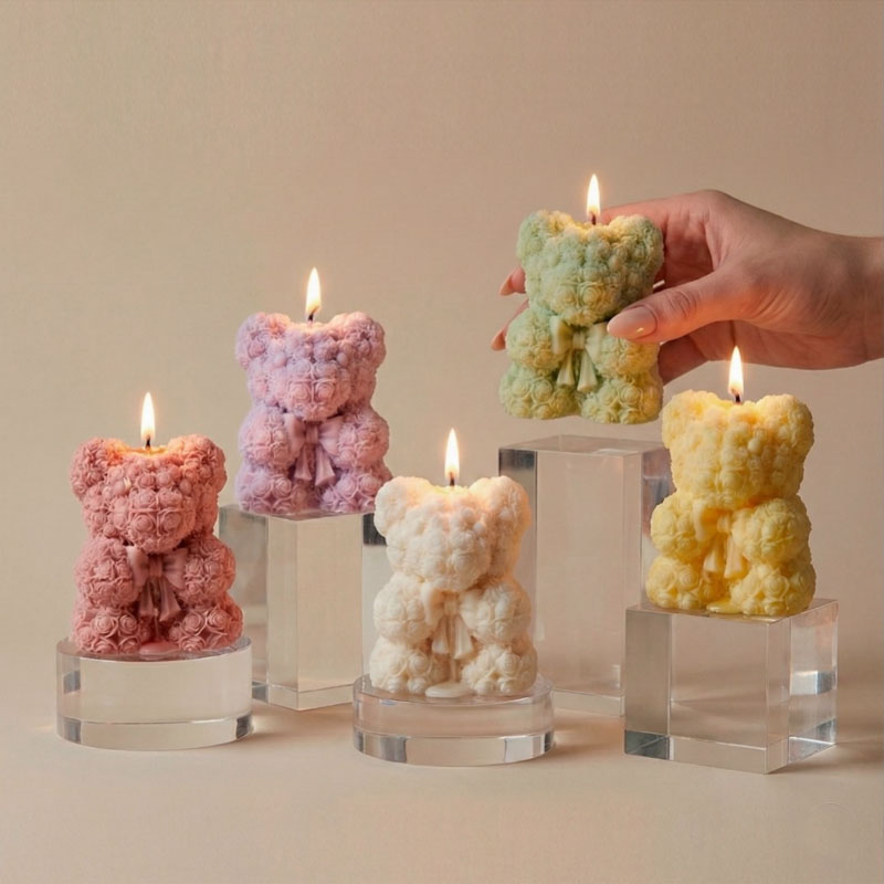 Rose Bow Bear Candle Silicone  - Soap Making Gifts recensie en prijs