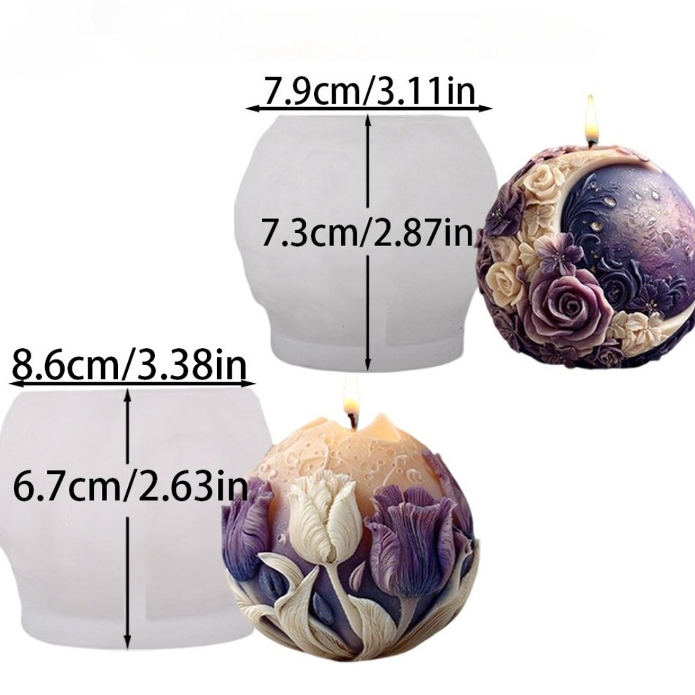 Maanroos Tulp Bal Kaars Silico - Soap Making Gifts recensie en prijs