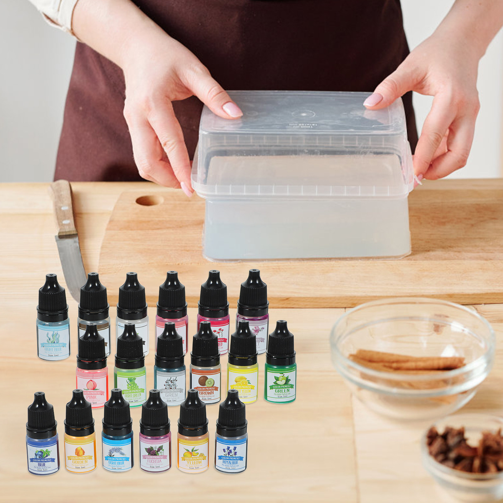 1 doos epoxyharsdiffusiepigmen - Soap Making Ins recensie en prijs